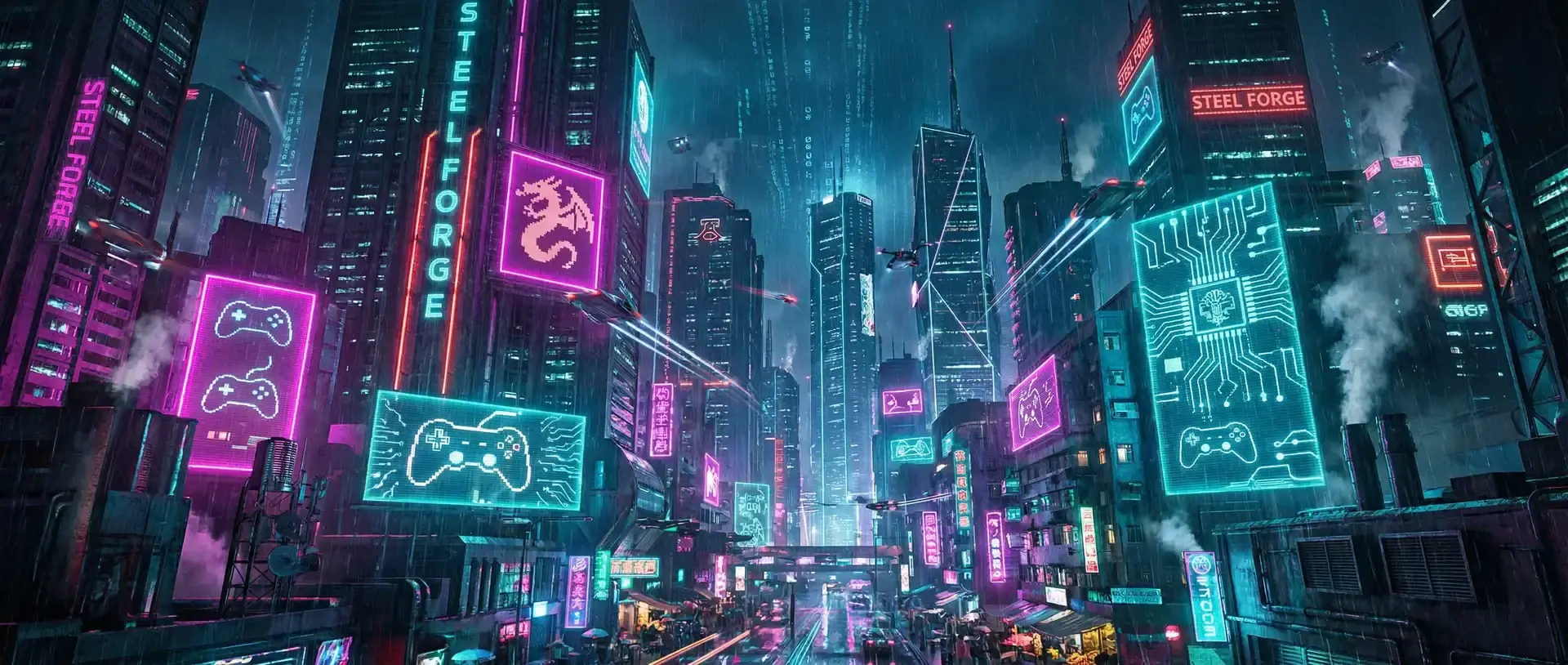ky棋牌 赛博朋克不夜城全景 - 钢铁锻造电竞娱乐矩阵